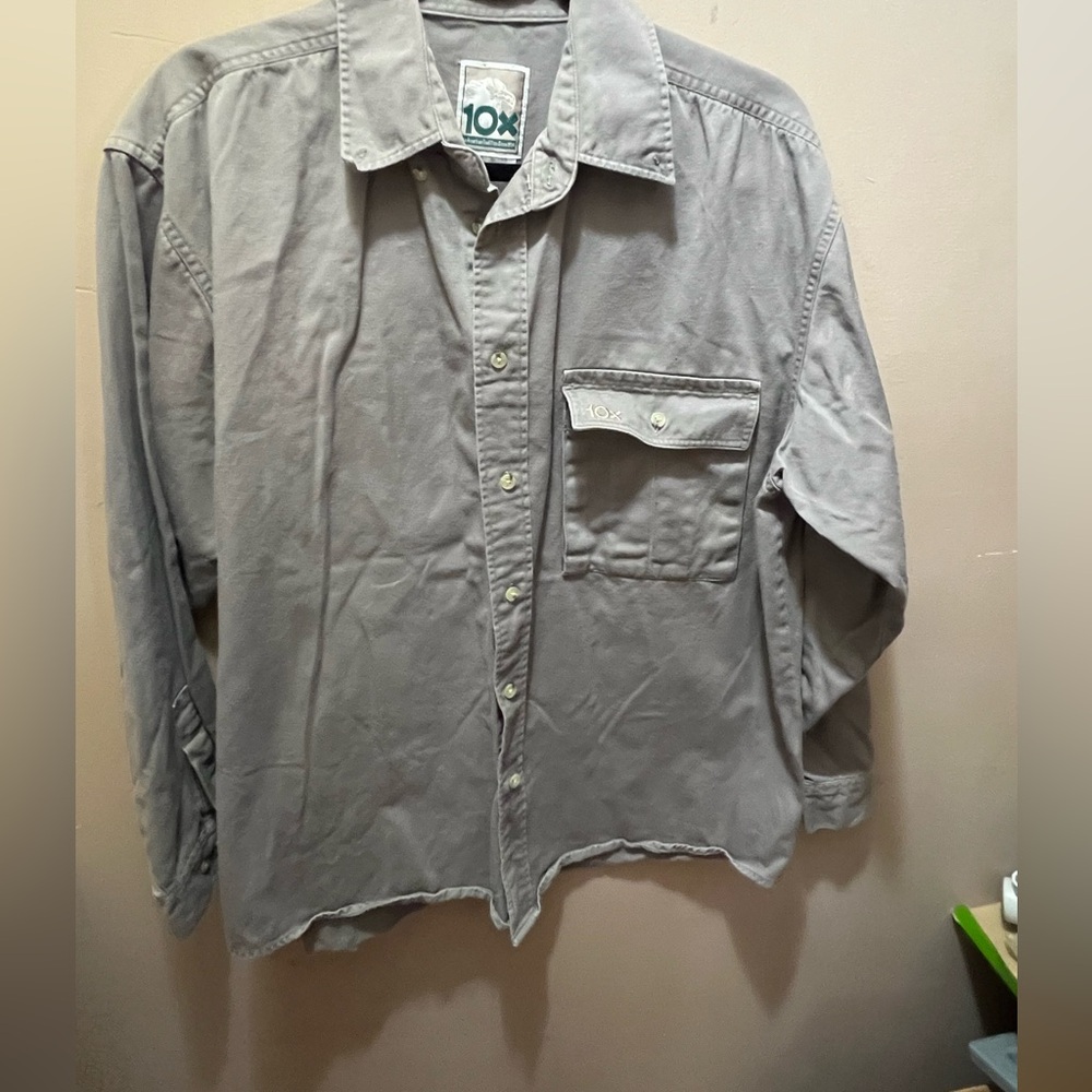 100% algodon 10x heavy button down an American tradition size large hunting warm